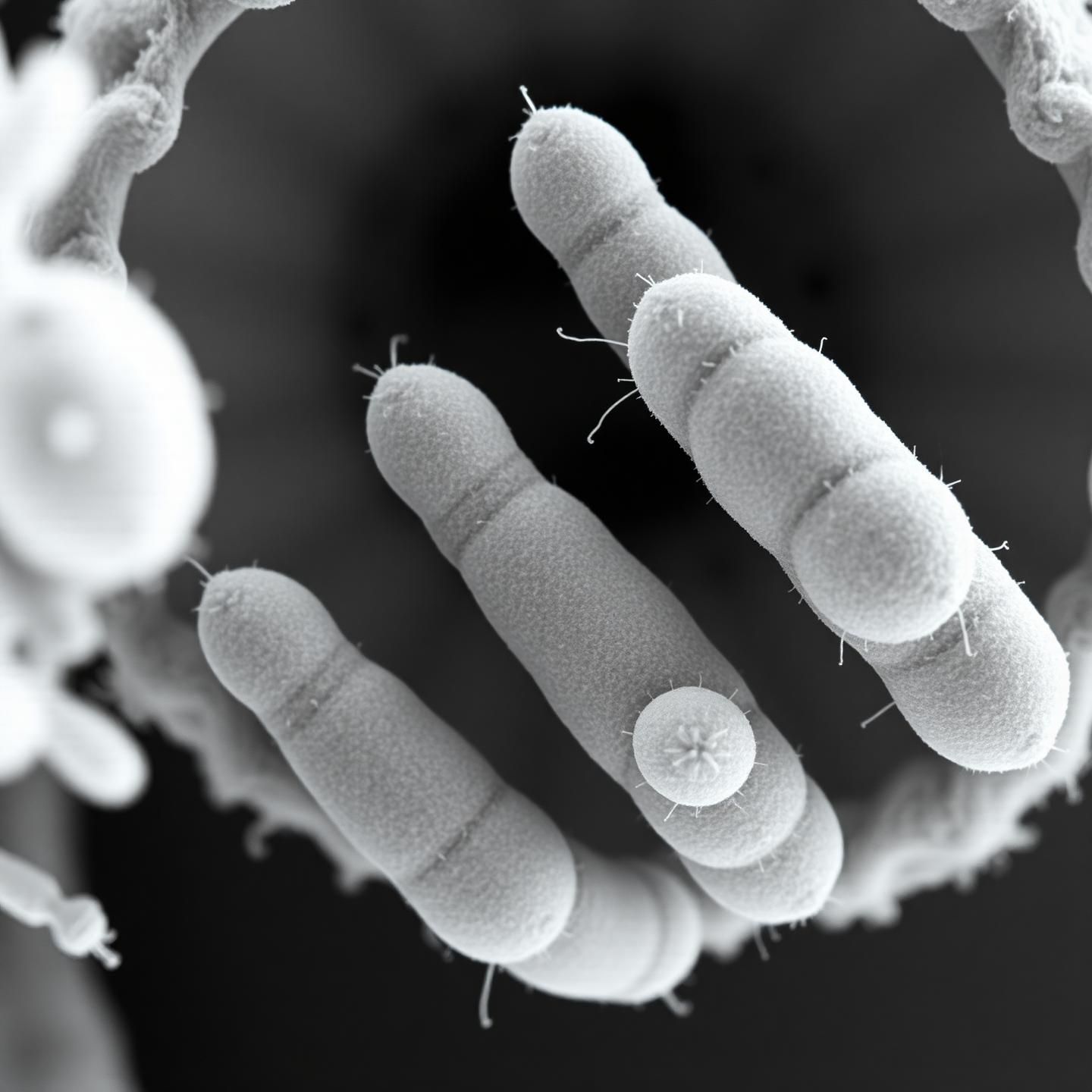 Scanning electron microscopy of Bacillus coagulans MTCC 25308 spores